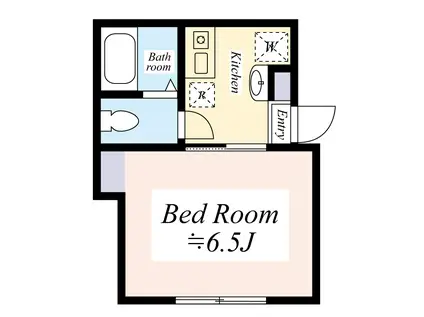 大泉学園イースト-K(1K/2階)の間取り写真