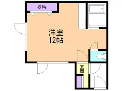 地下鉄南北線 真駒内駅 徒歩49分 1階建 築29年(ワンルーム/1階)の間取り写真