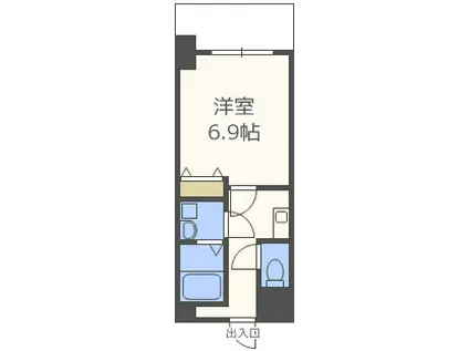 PERFECT LIFE本田(1K/6階)の間取り写真