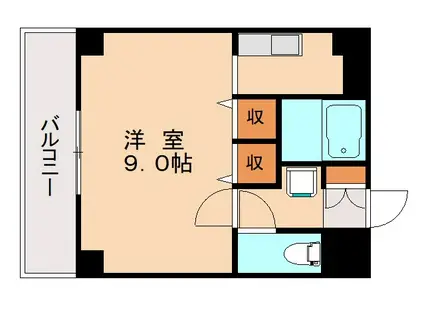セレスベイサイド博多(1K/7階)の間取り写真