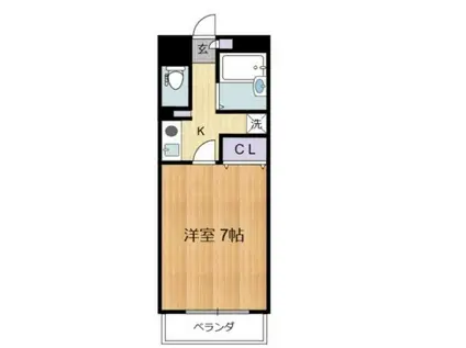 コリーナヴェルデ(1K/2階)の間取り写真