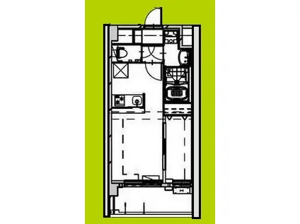 ALIVIS SHIMO-SHINJO SOL TERRACE(1LDK/4階)の間取り写真