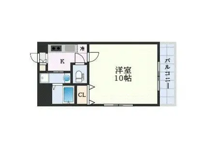 BOND.BLD(1K/4階)の間取り写真