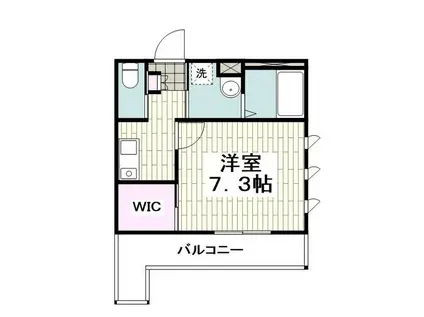 シェルムラフィナート(1K/1階)の間取り写真