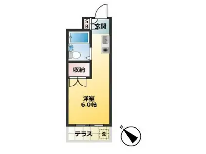 グレース・メゾン(ワンルーム/1階)の間取り写真