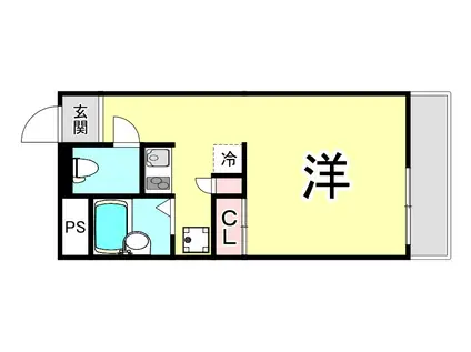 レオパレスMARUYA(1K/2階)の間取り写真