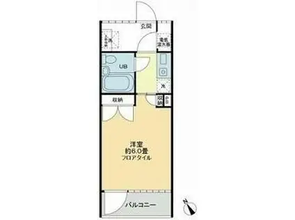 ハウス・エプタ(1K/3階)の間取り写真