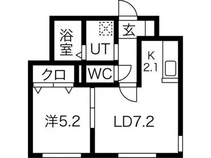 センテナリオL183(1LDK/2階)の間取り写真