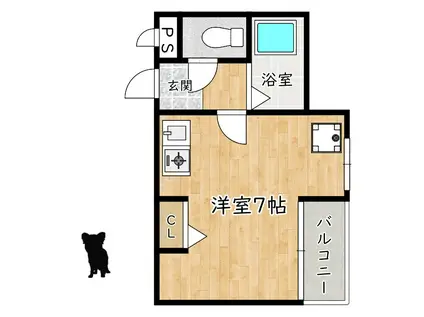 コンフォート大和屋(ワンルーム/3階)の間取り写真