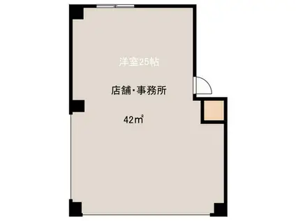 サンハイツ大谷(ワンルーム/1階)の間取り写真