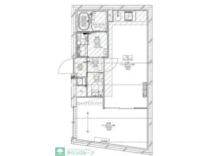 GM上落合(1LDK/2階)の間取り写真