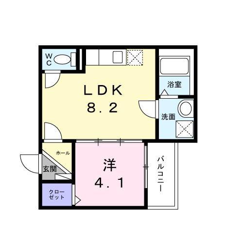 グラン ロイヤル(1LDK/2階)の間取り写真