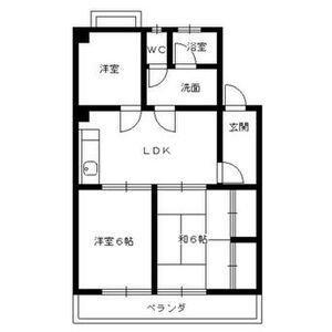 エレガンス柴(3LDK/3階)の間取り写真
