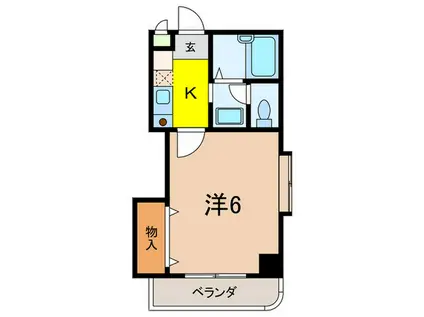 CAPITOLIII(1K/7階)の間取り写真