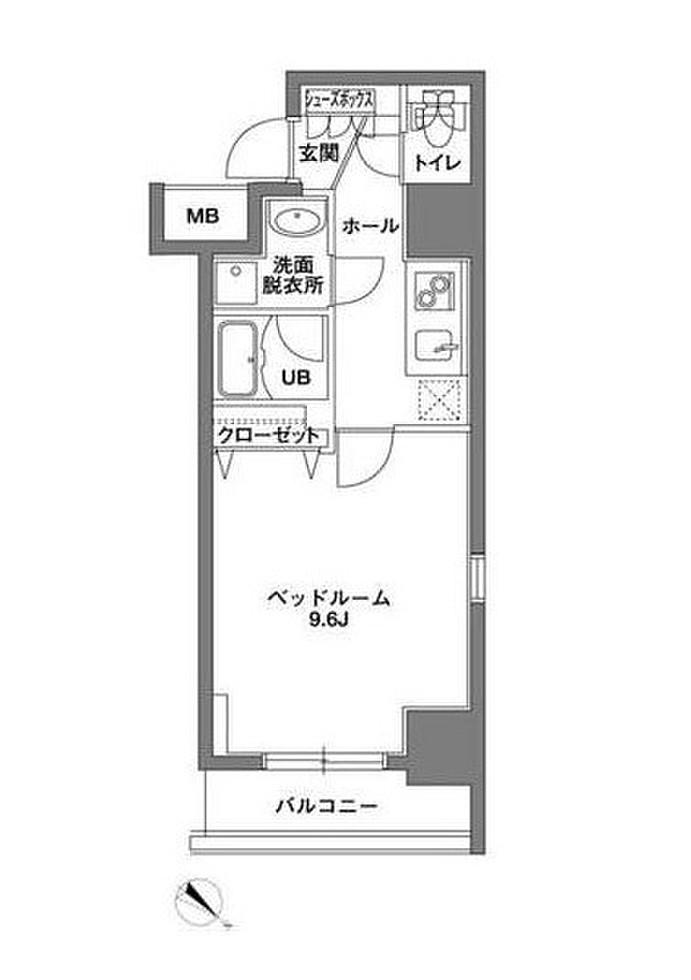 KDX岩本町レジデンス(1K/7階)の間取り写真