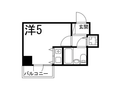 朝日プラザサウスコア姫路(ワンルーム/9階)の間取り写真