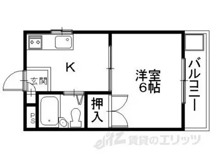 アーバンハウス21(1K/2階)の間取り写真