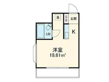 オークハイツ(ワンルーム/10階)の間取り写真