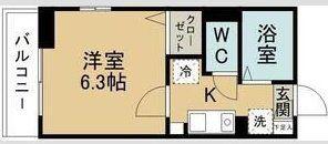 仙台市地下鉄東西線 国際センター駅(宮城) 徒歩10分 2階建 築4年(1K/2階)の間取り写真