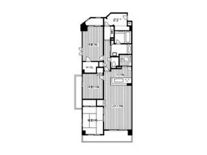 グランシティ湘南海岸II(3LDK/1階)の間取り写真