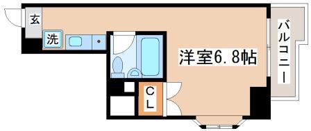 モンテメール垂水(ワンルーム/2階)の間取り写真