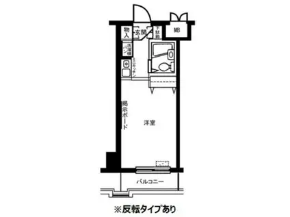 アバクス立川(ワンルーム/2階)の間取り写真