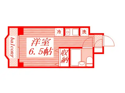 メゾン・ド・トゥール(ワンルーム/5階)の間取り写真