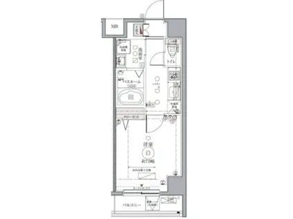 クレヴィスタ板橋本町(1K/3階)の間取り写真