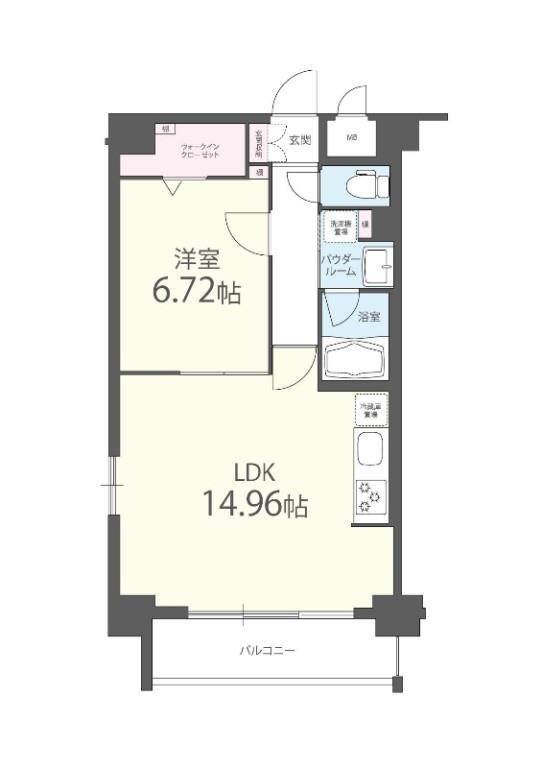 アファン大山(1LDK/2階)の間取り写真