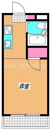 アーク境南町(1K/2階)の間取り写真