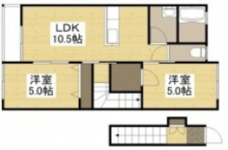 レガーロ(2LDK/2階)の間取り写真