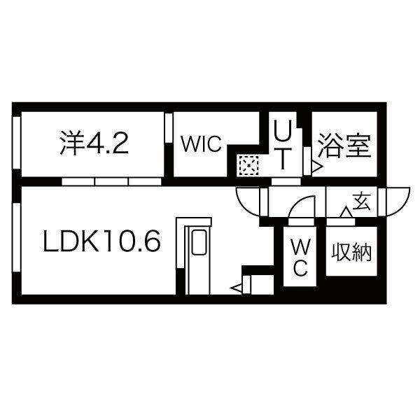 LIISA OTARU(1LDK/2階)の間取り写真