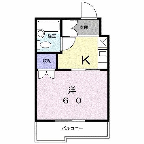 カーサビアンカ(1K/3階)の間取り写真
