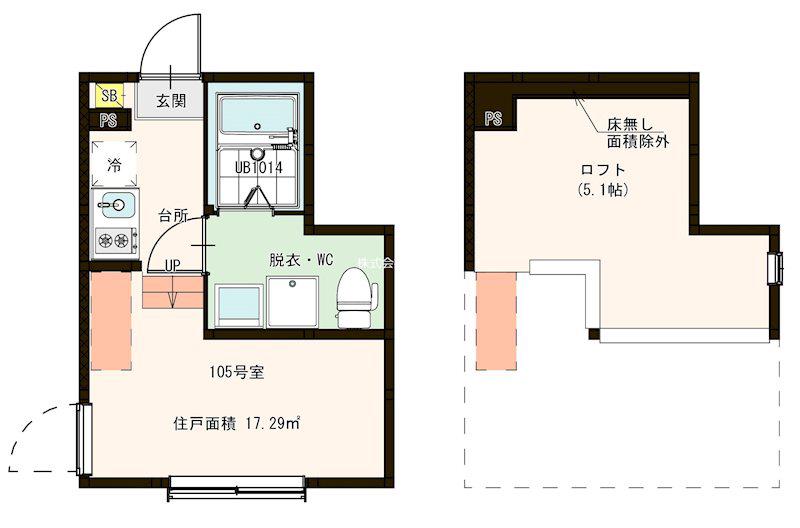 MOONSTAR KANAMACHI(1K/1階)の間取り写真