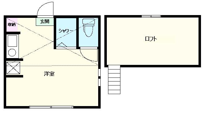 アーバンプレイス中野坂上V(ワンルーム/2階)の間取り写真
