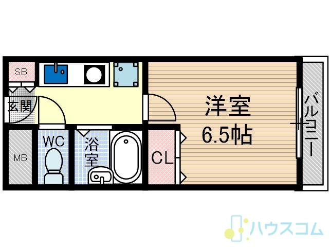 プラザハイツ見付山(1K/3階)の間取り写真