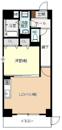 コンフィアンサ(1LDK/3階)の間取り写真