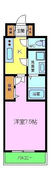 S-RESIDENCE堺市駅前(1K/9階)の間取り写真