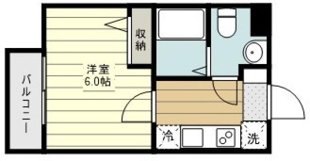 JC PATIO(1K/1階)の間取り写真