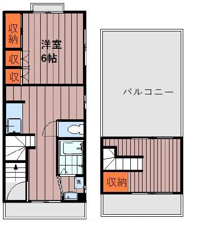 倉田ビル(1SDK/3階)の間取り写真