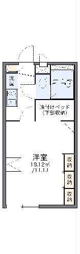 レオパレスJステージI(1K/2階)の間取り写真