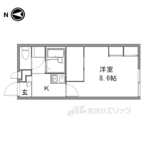 レオパレス和(1K/1階)の間取り写真