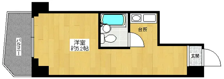 イトーピア六本木 8階階 間取り
