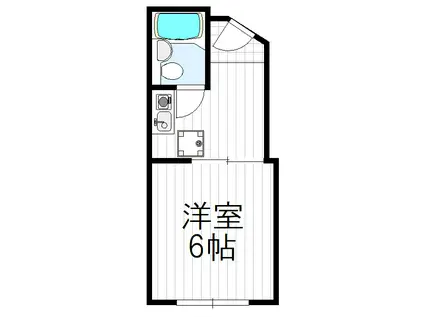 オラコート西田辺(1K/5階)の間取り写真