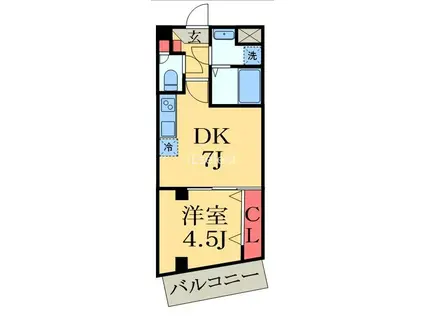 KOTI SOGA(1DK/3階)の間取り写真