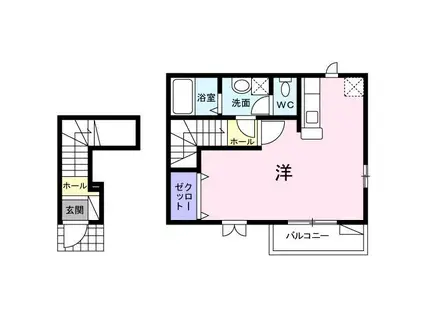 コンフォートヤマダヤ(ワンルーム/2階)の間取り写真