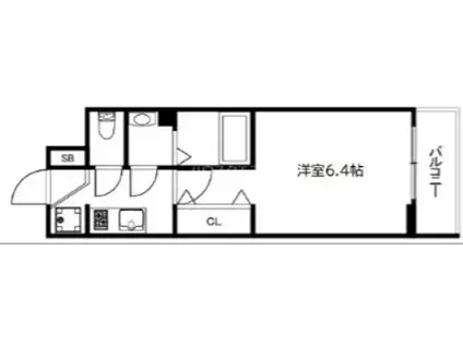 ファステート京都西陣エール(1K/4階)の間取り写真