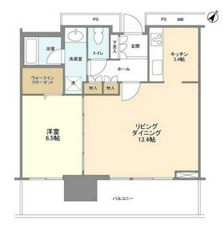 リガーレ日本橋人形町 28階階 間取り