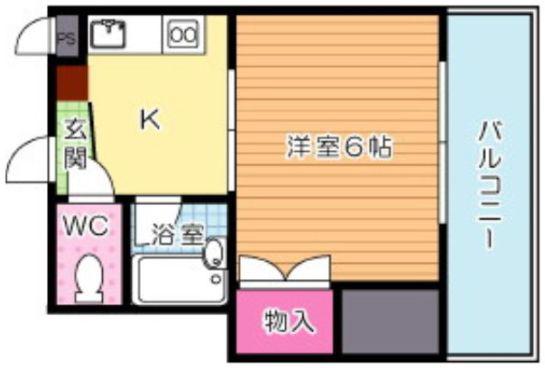 PLイースト光町(1K/3階)の間取り写真