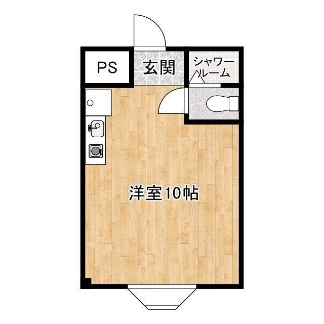 静鉄音羽ビル(ワンルーム/3階)の間取り写真
